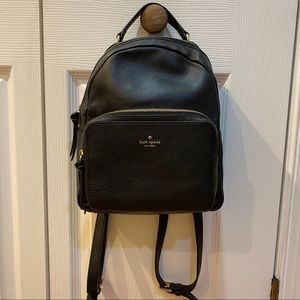 Black Leather Backpack